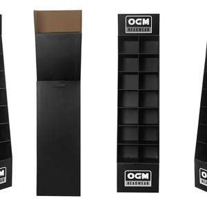 Custom Cardboard Cap Baseball Floor Pop <b>Display</b> Stand Cardboard <b>Hat</b> <b>Display</b> Rack Units Cardboard T-shirt Clothing <b>Display</b> - Product Image 4