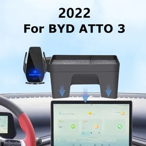 ที่วางโทรศัพท์ในรถยนต์พร้อมที่<span class=keywords><strong>ชาร์จ</strong></span>ไร้สายสำหรับ BYD ATTO 3 <span class=keywords><strong>ATTO3</strong></span> Yuan Plus ปี 2022  หน้าจอระบบนำทางภายในรถยนต์ ขนาด 12.8 นิ้ว - Product Image 1