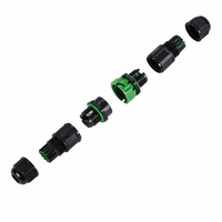 Connecteur étanche IP68 3 voies mâle et femelle Greenway Nylon 17,5A 450V V0 ignifuge certifié ETL CE UKCA CB RoHS