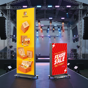 หน้าจอ LED แบบพับได้ ความละเอียด 1920x640 สีเต็มรูปแบบ ขนาด P2.5 มม. ความสว่างสูง 600-1000cd/m HDR สำหรับใช้งานกลางแจ้ง/ในอาคาร พร้อมพอร์ต WiFi และ USB - Product Image 1