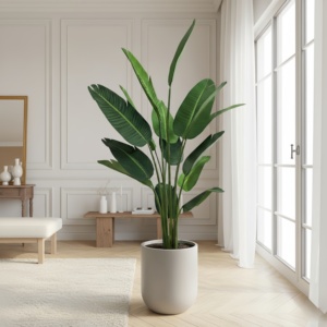 Groothandel Milieuvriendelijke UV-Bestendige Duurzame Plastic Kunstmatige Reiziger Palmbomen Realistische Waterdichte Grote Buitentuin - Product Image 1