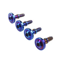 GR5 baut Titanium M6 * 25mm harga pabrik tombol Torx kepala CVT sekrup pengencang warna-warni baut kaca depan sepeda motor