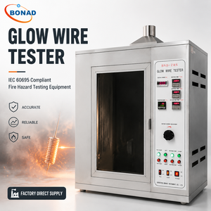 Tester per fili luminosi IEC 60695-2 per componenti elettronici e test di ritardamento di fiamma per materie plastiche - Product Image 1