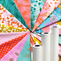 Papier de sublimation à transfert thermique blanc 29 g/m² séchage rapide, respectueux de l'environnement, taux de transfert élevé pour vêtements, maillots, t-shirts, impression numérique