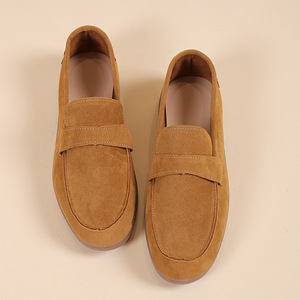 <span class=keywords><strong>Mocassini</strong></span> da <span class=keywords><strong>Donna</strong></span> Neri in Finta Pelle Scamosciata - Scarpe Casual Slip-on Senza Tallone con Suola Piatta per Uso Quotidiano - Product Image 4