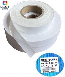 Etiqueta de Lengüeta para Zapatos Termosellable de Alta Calidad, Rollo de Etiquetas de Lengüeta con Pegamento, Etiqueta Blanca en Blanco de TPU para Zapatos - Product Image 6