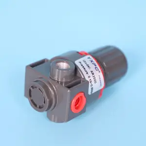 Válvula reguladora de aire neumática con manómetro 150psi 1Mpa mini 1/4 "regulador de aire AR2000 de aluminio