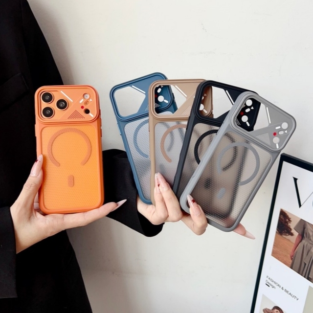 Heat Dissipation Converted Magnetic Magnetic Mobile Phone case for iPhone 17 16 15 14 Pro Max TPU PC Matte Frosted Back Cover