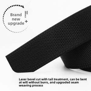 Riem met aangepast logo, snelgesp, gesp van geborsteld metaal, tactische webriemen voor beveiligingspersoneel, werkkleding, stretchriem voor heren - Product Image 3