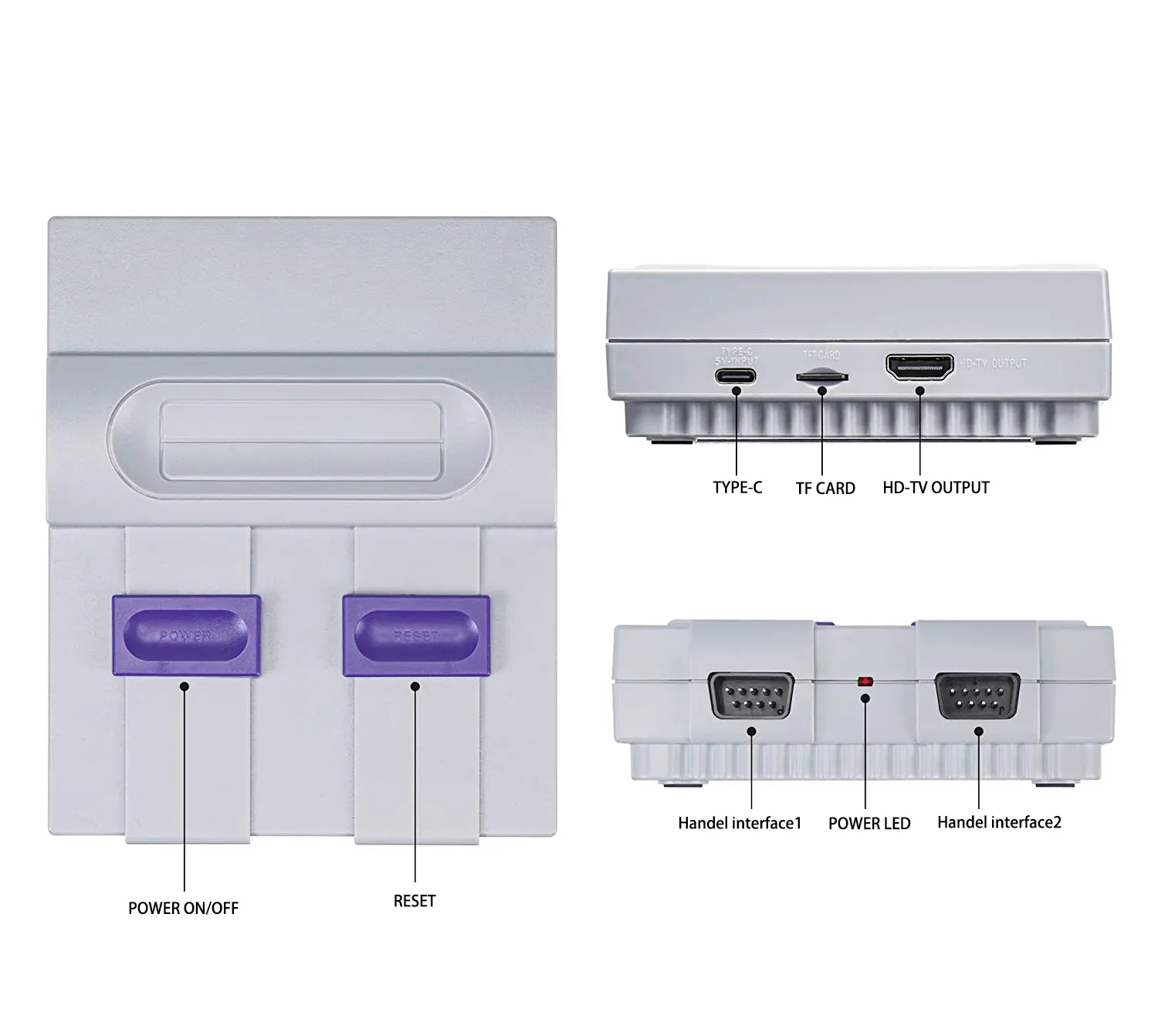 Consoles de jeu classiques familiales contrôleur enfance rétro Console de jeu vidéo intégré 821 jeu HD Out