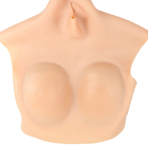 K ถ้วยเต้านมซิลิโคนรูปแบบสมจริงปลอม Boobs หัวนม Enhancer Crossdresser หญิง Transgender ชุดคลุมเตียง K ถ้วย - Product Image 3