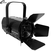Projecteur Fresnel DMX à zoom LED GLEE 200W RGBW COB Full Color 4-en-1 pour théâtre et studio