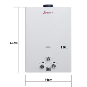 Calentador <span class=keywords><strong>de</strong></span> Agua Instantáneo <span class=keywords><strong>de</strong></span> Alto Flujo <span class=keywords><strong>de</strong></span> 16L, sin Tanque, a <span class=keywords><strong>Gas</strong></span> <span class=keywords><strong>Natural</strong></span>/GLP, para Baño, Ducha, Eléctrico, <span class=keywords><strong>de</strong></span> Acero Inoxidable, para Uso en Autocaravanas, Exteriores y Automóviles - Product Image 1