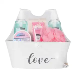 6 Pcs Rose Scent Bomb Bath Spa Gift Set for Women Bath & Shower Sets Home Spa Gift Basket Spa