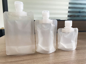 Bolsas de Agua y Jugo Transparentes con Boquilla, Cuadradas, Clásicas, Reciclables, de LDPE, Marca LingKa, al por Mayor - Product Image 2