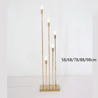 Bougeoir en métal doré lampadaire de décoration de mariage haut de gamme pour candélabres de mariage