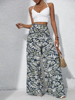 Pantalones de Mujer de Moda Casual, Estilo Europeo, Estampados, Holgados y de Pierna Ancha, Nuevo Estilo Verano 2026