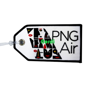 Giá Rẻ Tùy Chỉnh Chất Lượng Cao Vải Thêu Keychain Hành Lý <span class=keywords><strong>Tag</strong></span> Chuyến Bay <span class=keywords><strong>Crew</strong></span> Key <span class=keywords><strong>Tag</strong></span> Cho Hành Lý Túi/Vali - Product Image 3