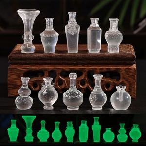 Vases miniatures en résine en gros, phosphorescents et colorés, ornements pour maison de poupée, micro-paysages, jardins féeriques et décoration intérieure - Product Image 4