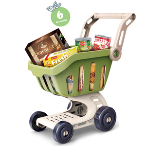 Kids Toy Shopping Trolley Smart Cart Durable Colorful