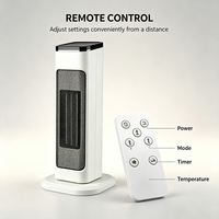Radiateur Tour Électrique Chauffant Rapide et Puissant avec Fusible de Sécurité et Télécommande, Chauffage PTC