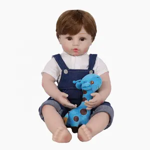 Lifererborn新设计重生婴儿娃娃58厘米硅胶柔软真实像新生婴儿可爱幼儿儿童礼物