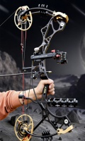Ensemble d'arc à poulies AGS Shengsuan 4.0, 350 FPS, 40-70 lbs, arc de chasse à double poulie pour la chasse et le tir à l'arc avancé