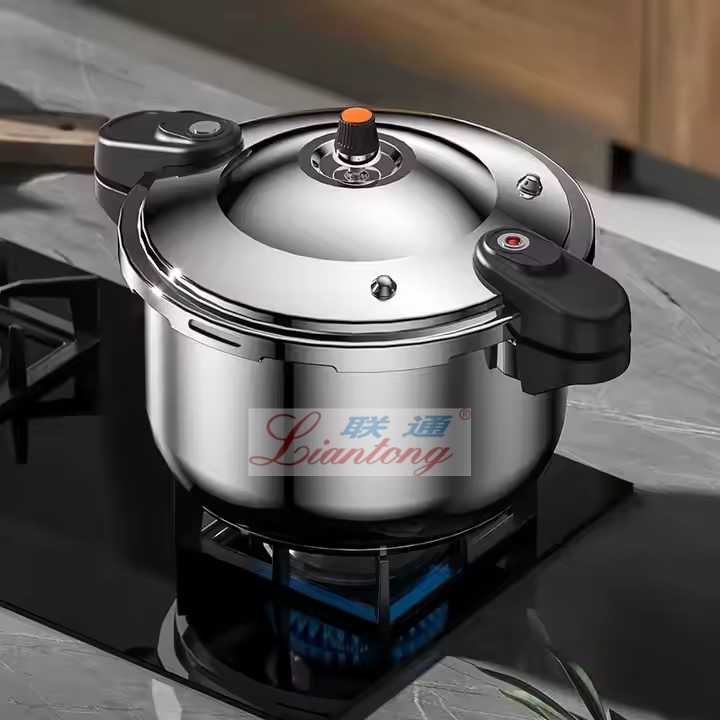 Hot Selling Eco-friendly Stainless Steel Cookware Modern Design Energy Saving Gas Induction Pressure Cooker Polished Pot