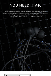 Écouteurs filaires A10 24 bits 48 kHz haute résolution certifiés MFi avec décodage numérique, lecteur audio et micro, écouteurs intra-auriculaires 24 bits - Product Image 3