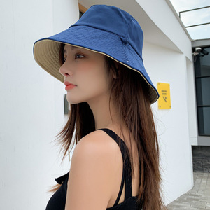 Chapeau Bob Femme d'Été en Acrylique Respirant Style Coréen avec Protection Faciale, Chapeau de Soleil de Voyage à Large Bord Réversible - Product Image 3