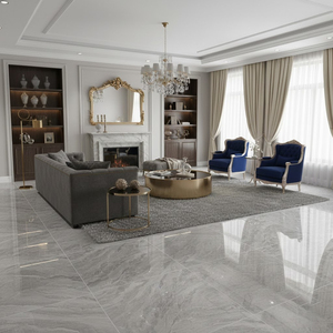 Carreaux de <span class=keywords><strong>sol</strong></span> de haute qualité pour salon, 600x600, carreaux de <span class=keywords><strong>sol</strong></span> 60x60, carreaux <span class=keywords><strong>en</strong></span> marbre gris, couleur polie, carreaux émaillés pour <span class=keywords><strong>sol</strong></span> 60x60 - Product Image 4