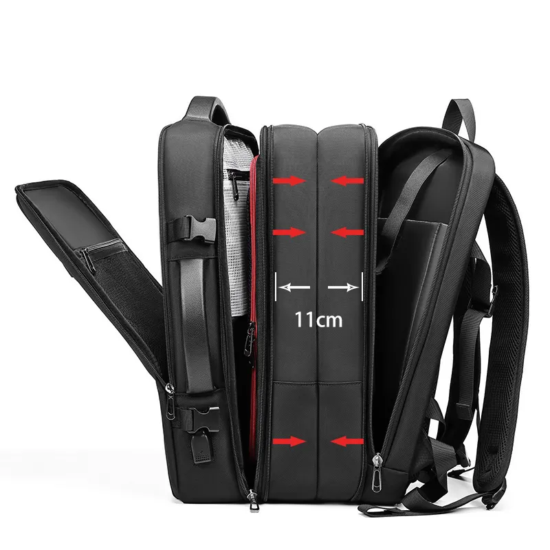 New Multifunction large capacity usb raincoat backpack business travel laptop backpack bag men