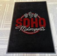 Tapis de porte avec logo personnalisé tapis de sol en caoutchouc antidérapant maison hôtel bureau extérieur tissé Style 3D lavable tapis de sol de bienvenue