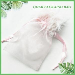 Ingrosso personalizzato elegante penne rosa con coulisse <span class=keywords><strong>Organza</strong></span> caramelle sacchetti alla moda <span class=keywords><strong>Organza</strong></span> materiali da imballaggio - Product Image 2