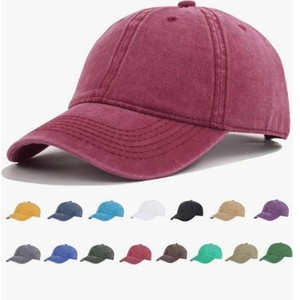 Washed Cotton Plain Baseball Caps Adjustable Unstructured Soft Blank Casual Dad Ball <b>Hats</b> for Men Women - Product Image 5