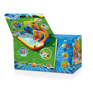 Bestway 53377 Super Speedway Mega kolam renang anak portabel luar ruangan taman air tiup besar - Product Image 5