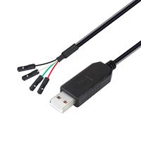 Cable convertidor serial USB-A a TTL (Dupont) UART 3P/4P/6P