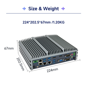 Mini PC sin ventilador industrial XT con 10th gen 10 Core Alder Lake-U/P/H I3 i5 i7 mini pc 6usb computadora de control industrial DDR4 M.2 - Product Image 4