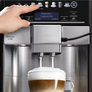 เครื่องชงกาแฟเอสเพรสโซ่อัตโนมัติเต็มรูปแบบ ทำจากไทเทเนียม พร้อมระบบทำคาปูชิโน่และนม 10 รสชาติ รองรับโปรไฟล์ผู้ใช้ 2 โปรไฟล์ สำหรับใช้ในครัวเรือน - Product Image 2