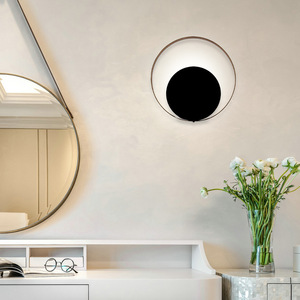 Nuevo estilo, lámpara de pared con anillo redondo dorado, cabecera de noche, cabecera interior, lectura, lámparas de pared led empotradas - Product Image 2