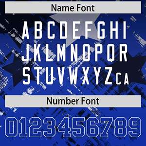 Maillot de football américain personnalisé noir royal avec dégradé d'étoiles - Product Image 4