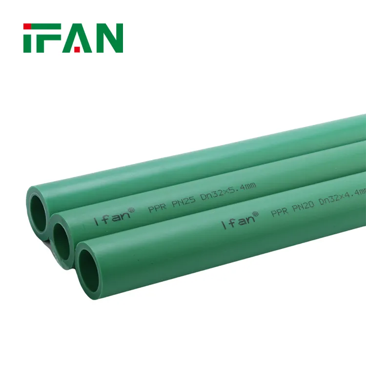 IFAN Wholesale Plumbing Hot Cold Water Tube 50mm Green 2 inch Plastic PPR Pipe