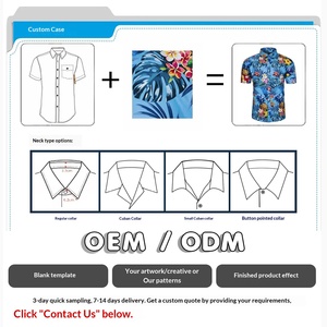 Chemise hawaïenne personnalisée pour homme, manches courtes, boutonnée, motif floral palmier, chemise de plage - Product Image 4