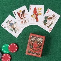 Cartes à jouer Zoe North American Birds - Cartes de jeu rectangulaires standard en papier dans une boîte en carton