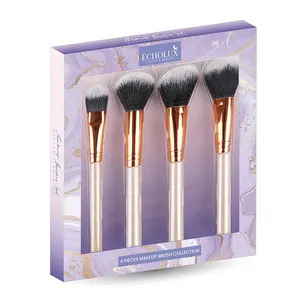 Cheap classical makeup brush women soft synthetic hair beauty 4pcs cosmetic kit makeup brushes sets tools