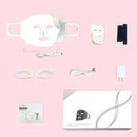 REDSKY 415nm 630nm 830nm Masker Wajah LED Silikon untuk Penggunaan di Rumah Terapi Cahaya Merah Portabel Aman