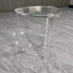 Table de salon <span class=keywords><strong>en</strong></span> acrylique <span class=keywords><strong>transparent</strong></span> <span class=keywords><strong>en</strong></span> vente <span class=keywords><strong>en</strong></span> gros <span class=keywords><strong>en</strong></span> usine Table d'appoint <span class=keywords><strong>en</strong></span> acrylique bon marché Table basse <span class=keywords><strong>en</strong></span> <span class=keywords><strong>plexiglas</strong></span> à côté de la table - Product Image 2