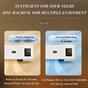 Chauffage soufflant électrique mural haute puissance 2-en-1 Chauffage PTC avec télécommande pour usage domestique Ventilation de l'espace Fabriqué en plastique - Product Image 2