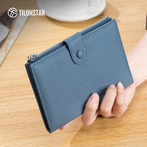 TILONSTAR TPW108P Suave Durable Cuero de grano completo ID Tarjetas bancarias Boleto Tarjeta de embarque Bolsa de almacenamiento RFID Funda para pasaporte - Product Image 2