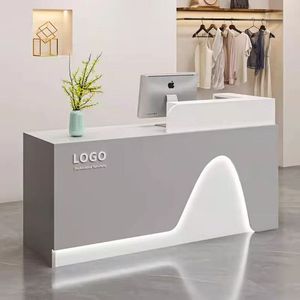 New Hot Design <b>Reception</b> Modern Desk <b>Counter</b> <b>Reception</b> <b>Reception</b> Desk for Beauty Salons Office - Product Image 4